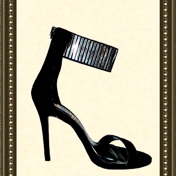 BNWT Fashion Nova Faux Suede Heels sz 8 - Picture 2 of 5